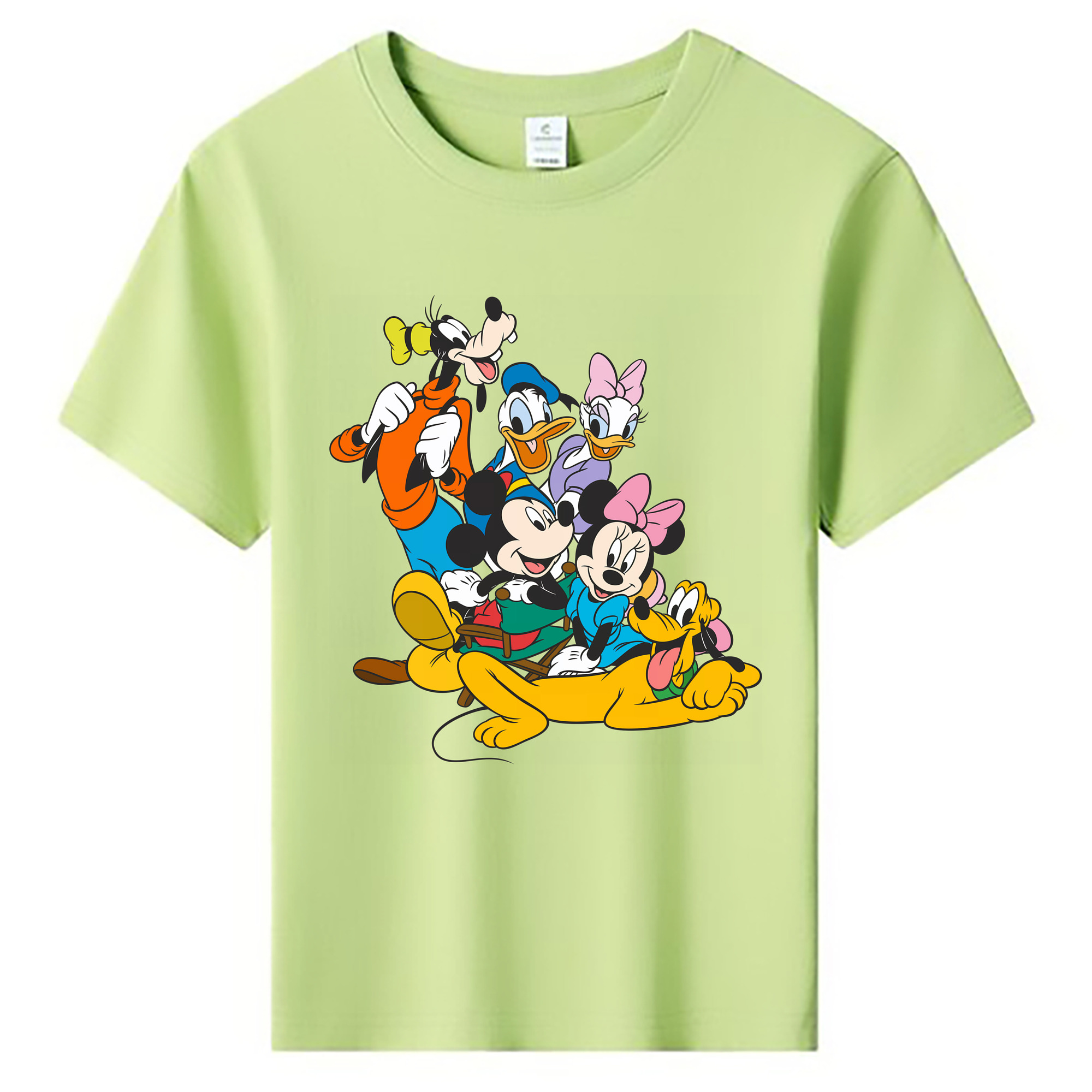 （画像用） ミッキーマウス Mickey Mouse 綿100％キッズTシャツ（フロントプリント）